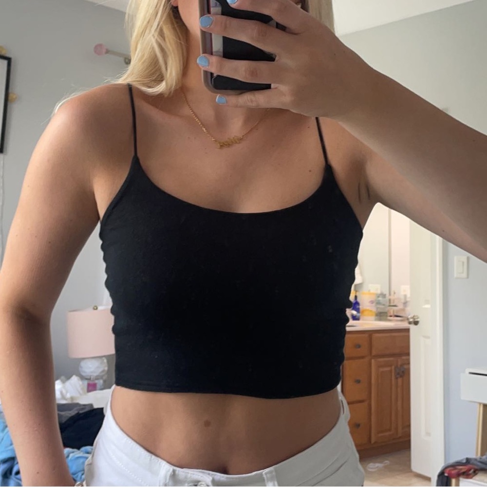 Pacsun black crop top size xs